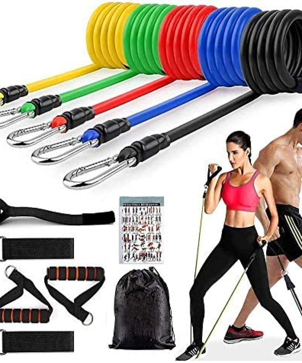 11 pcs resistance band set for men and women workout